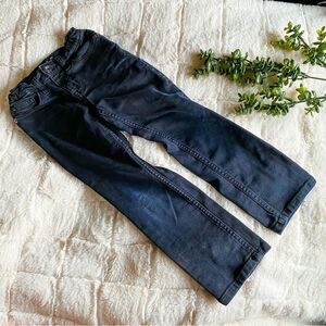 Cat & Jack Black Straight Recto Adjustable Waist Jean Size 5